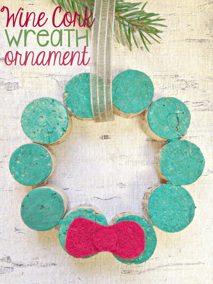 Wine Cork Wreath Ornament