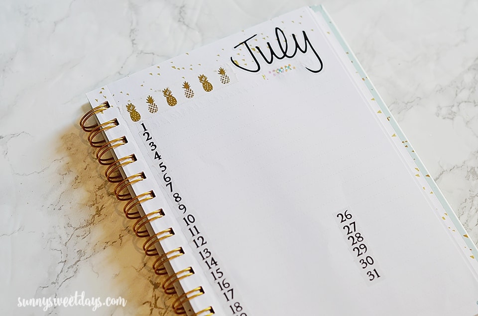 Bullet Journal Monthly