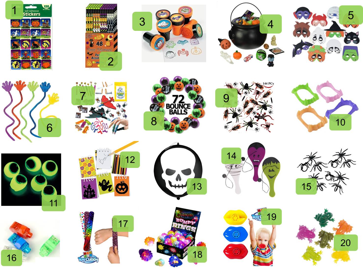 Non-Candy Halloween Treats