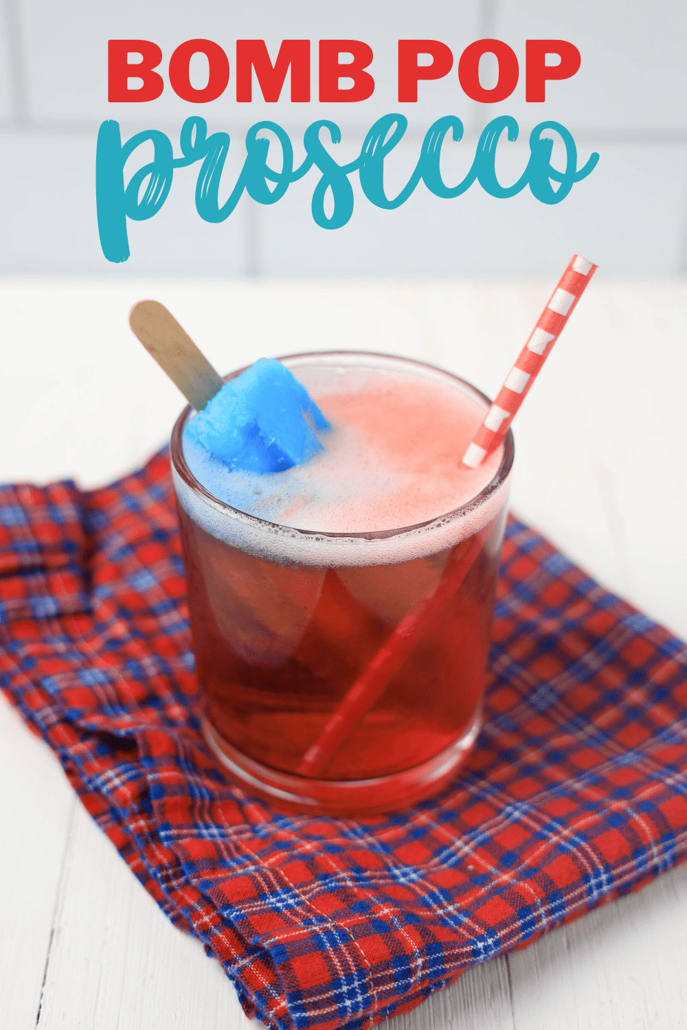 Prosecco Cocktails: Red, White, and Blue Pop Prosecco