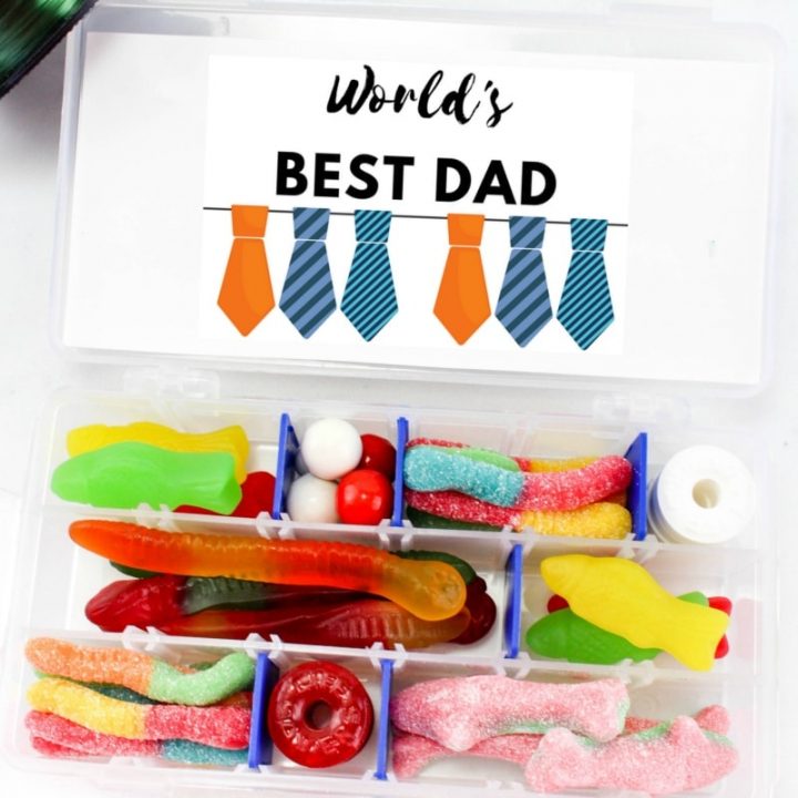 Personalized Father's Day Gift Idea: Candy Tackle Box