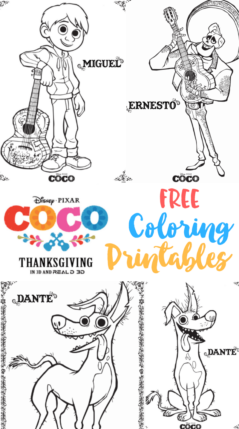 Coco Coloring Printables
