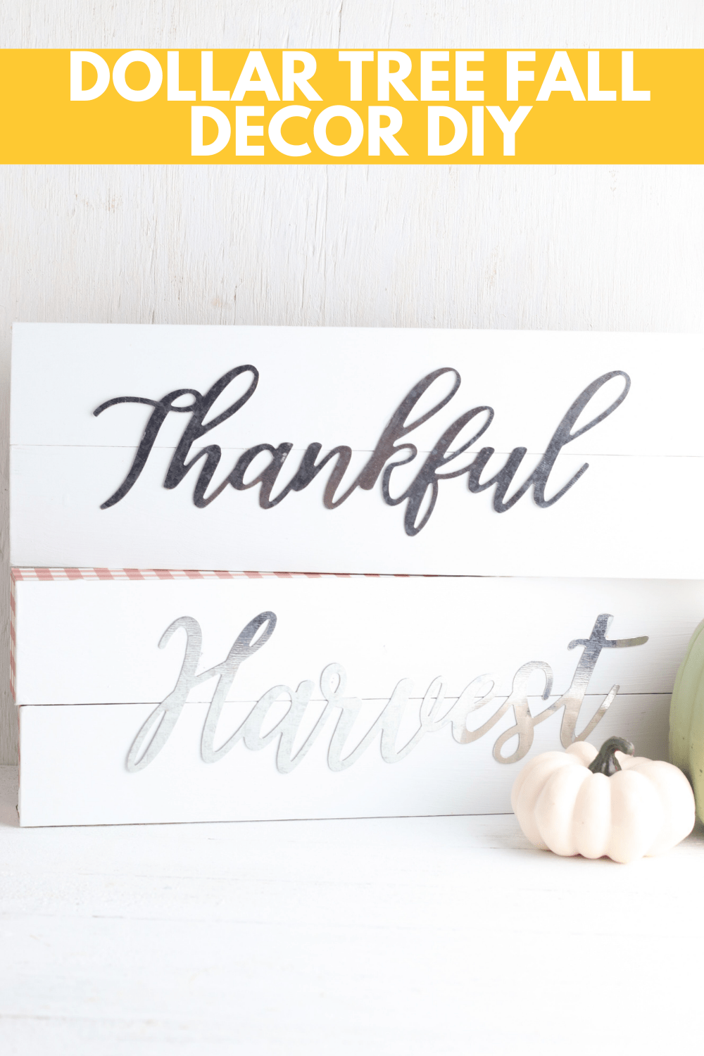 Dollar Tree Fall Decor: DIY Fall Sign