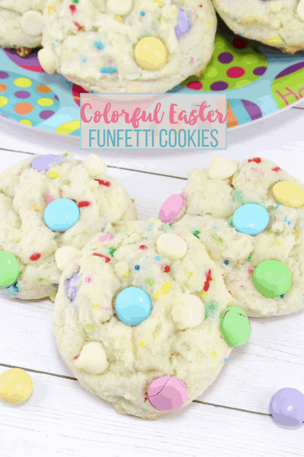 Easter Funfetti Cake Cookies