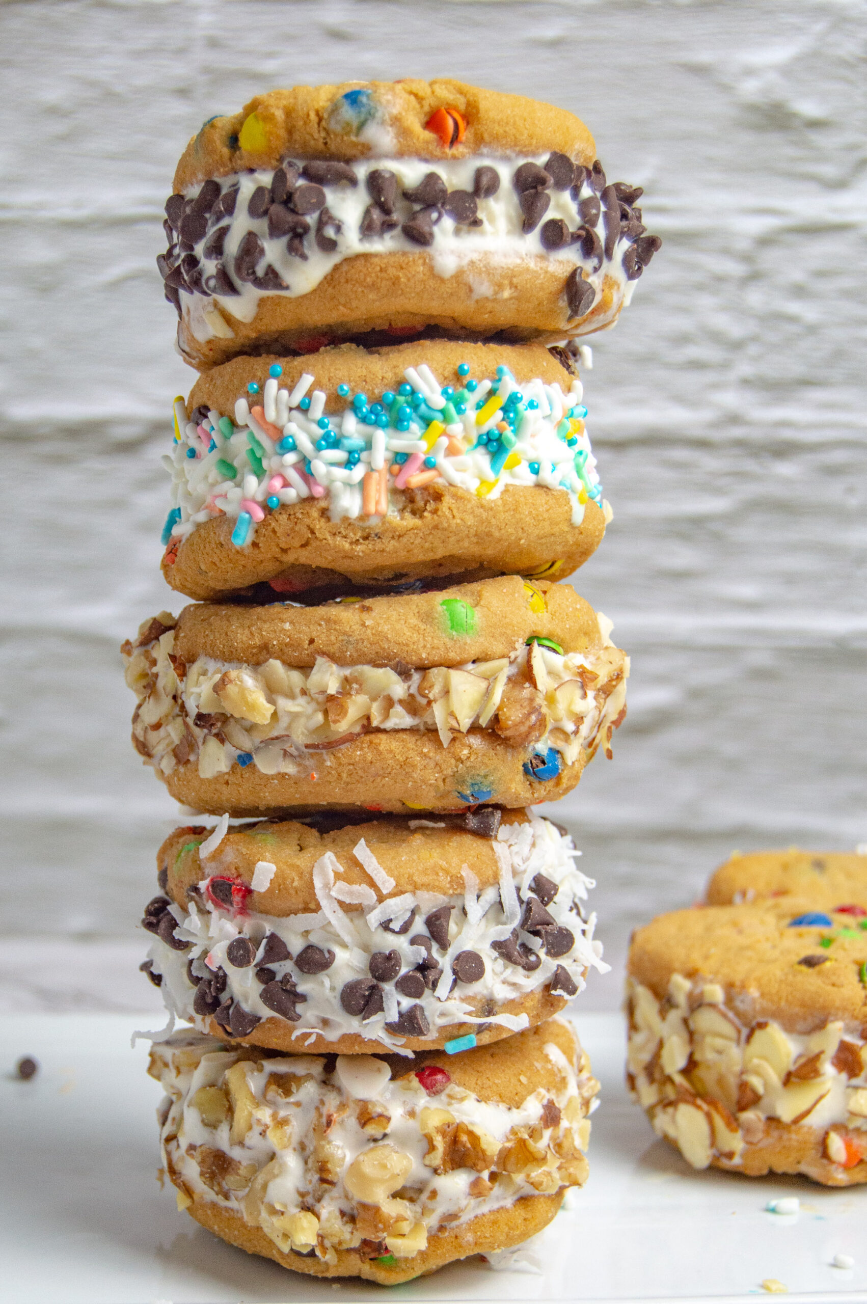 M&M Cookies Ice Cream Sandwich Recipe