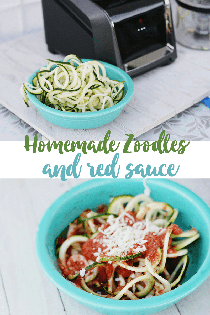 Whole30 Pasta Idea: Zoodles and Sugar-Free Red Sauce