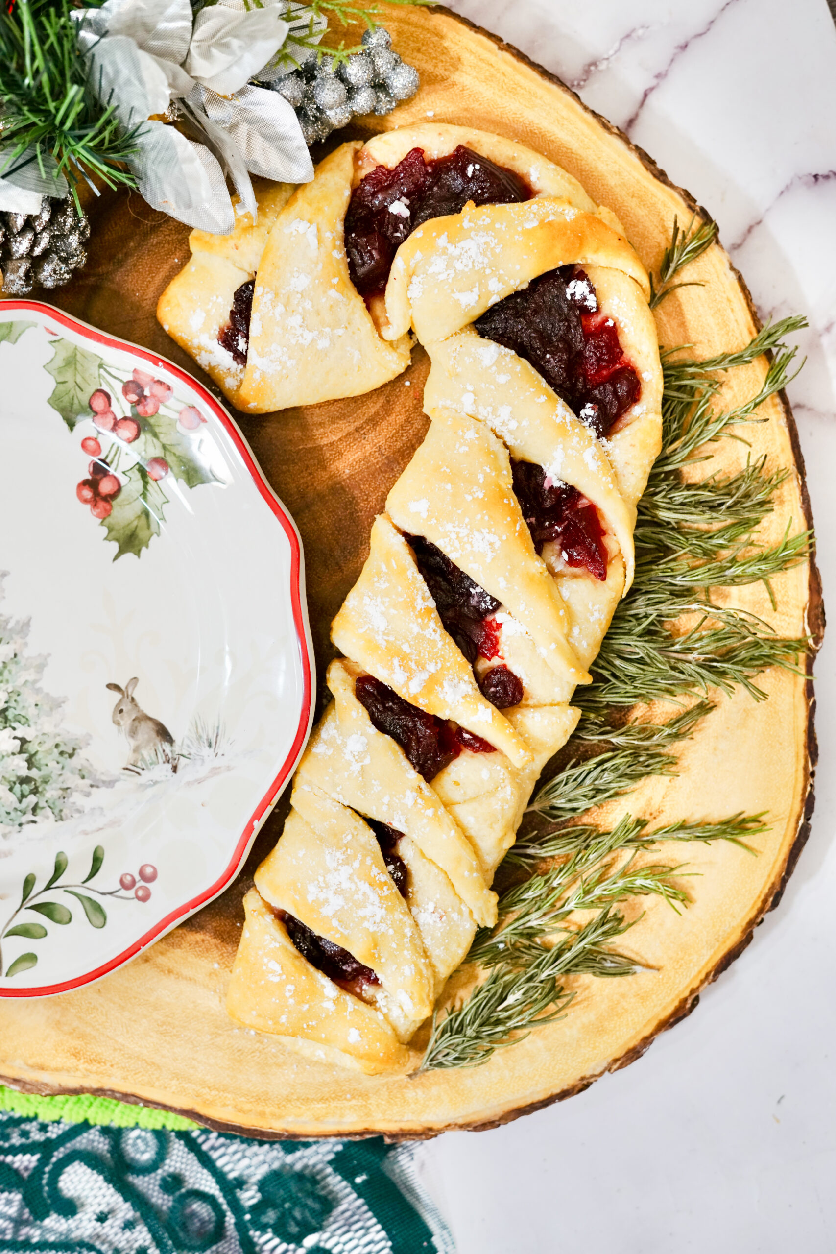 Candy Cane Puns: Candy Cane Pastry 