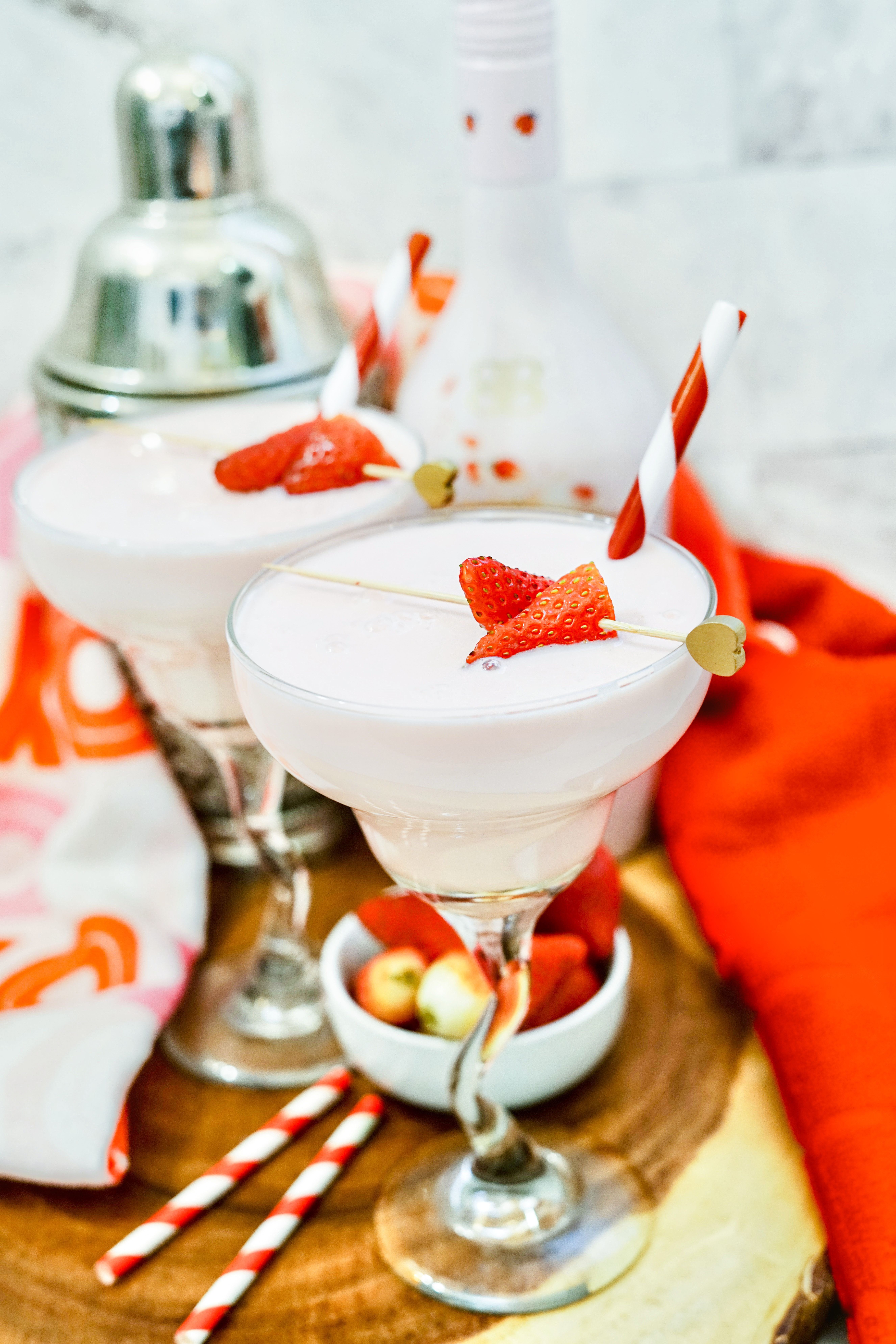Strawberries & Cream Colada | Valentine’s Day Party Ideas to Make Your Celebration Special