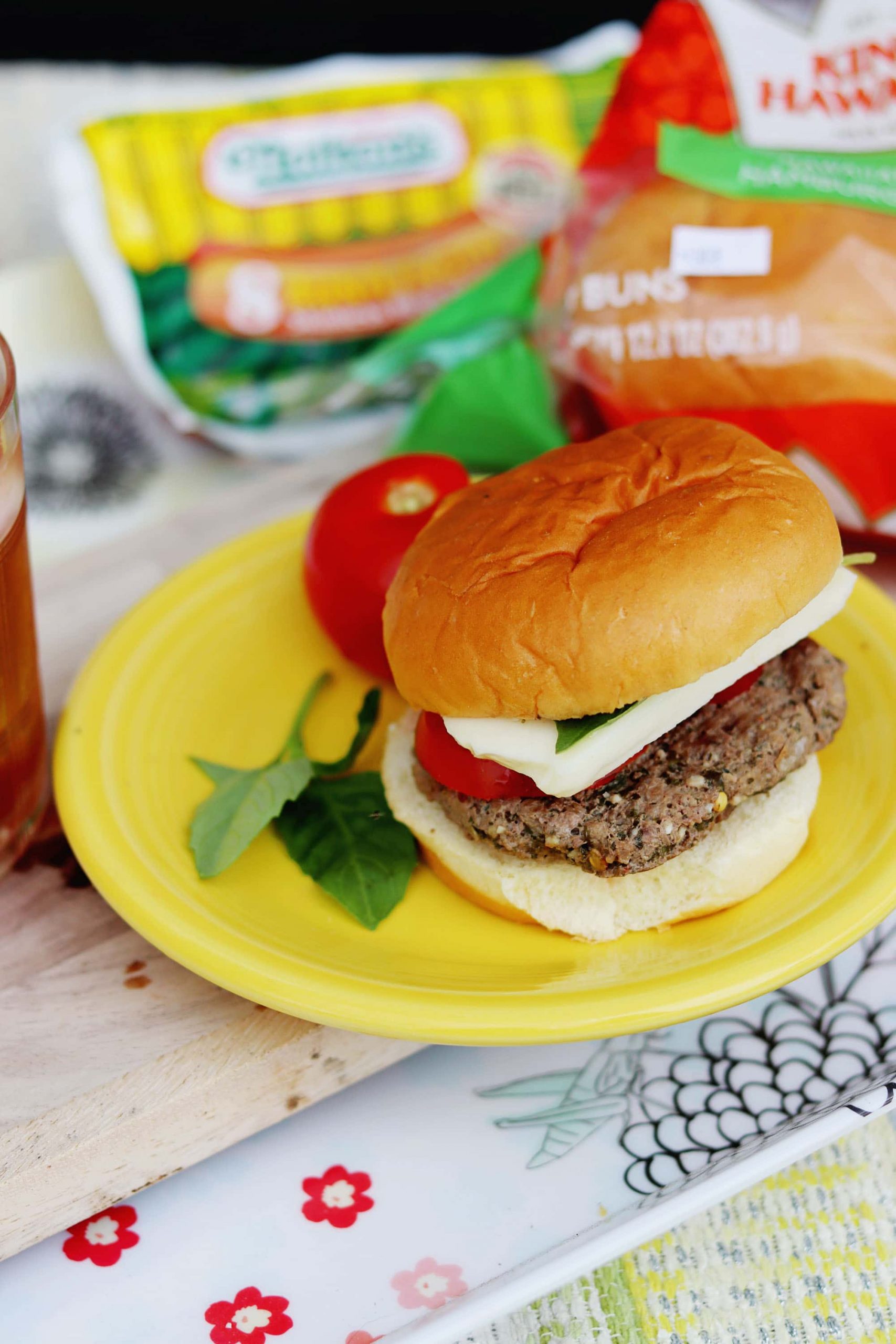 Grilled Caprese Burgers