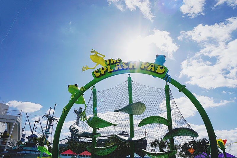 Splash Pad at Florida Aquarium in Tampa, Florida