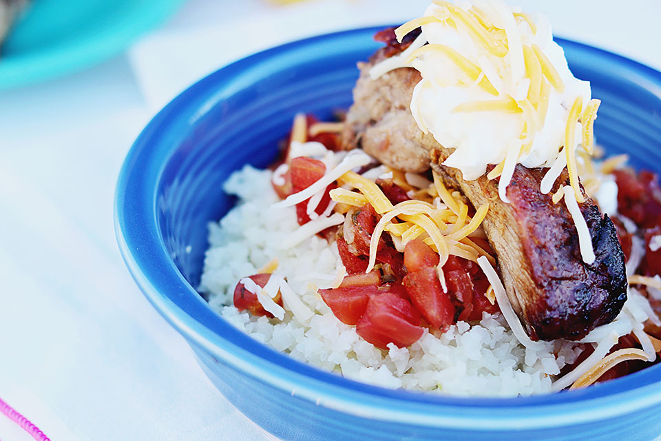 Cauliflower Pork Bowl Recipe