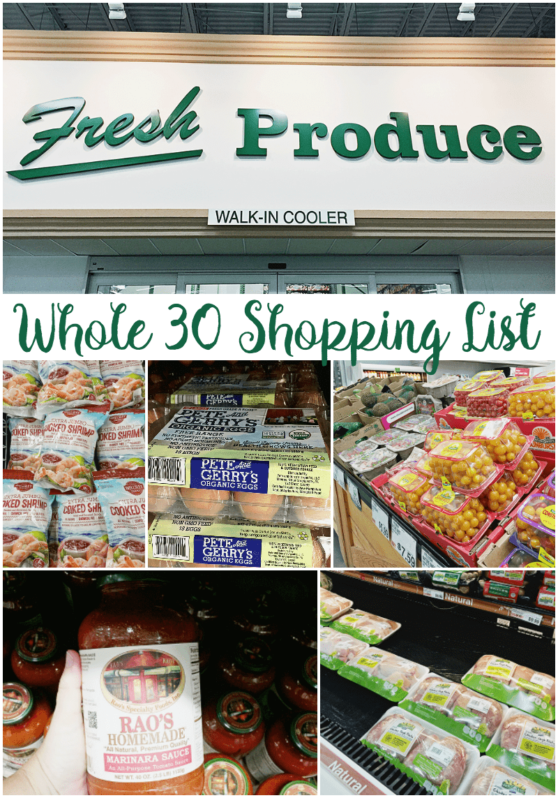 Whole 30 Shopping List