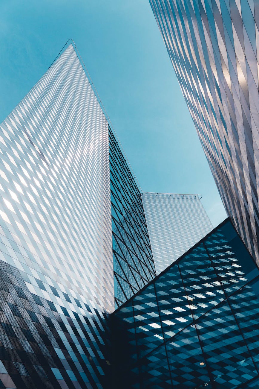 stained glass high rise building