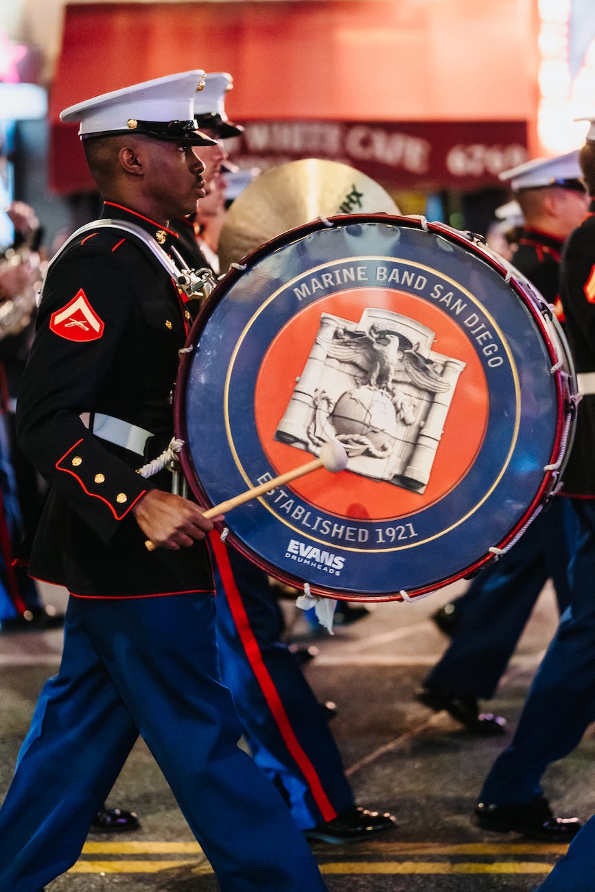 military orchestra on a parade