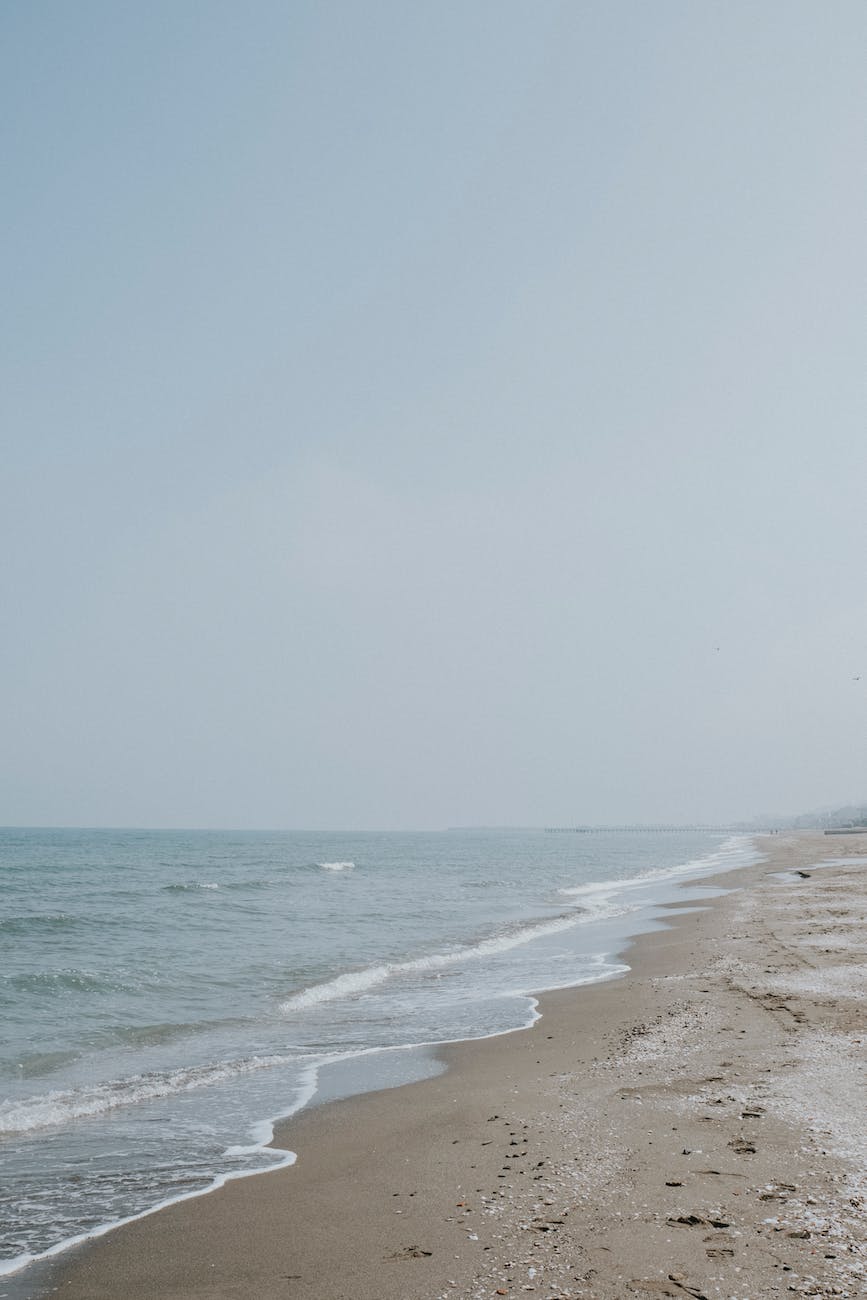 sea and empty beach