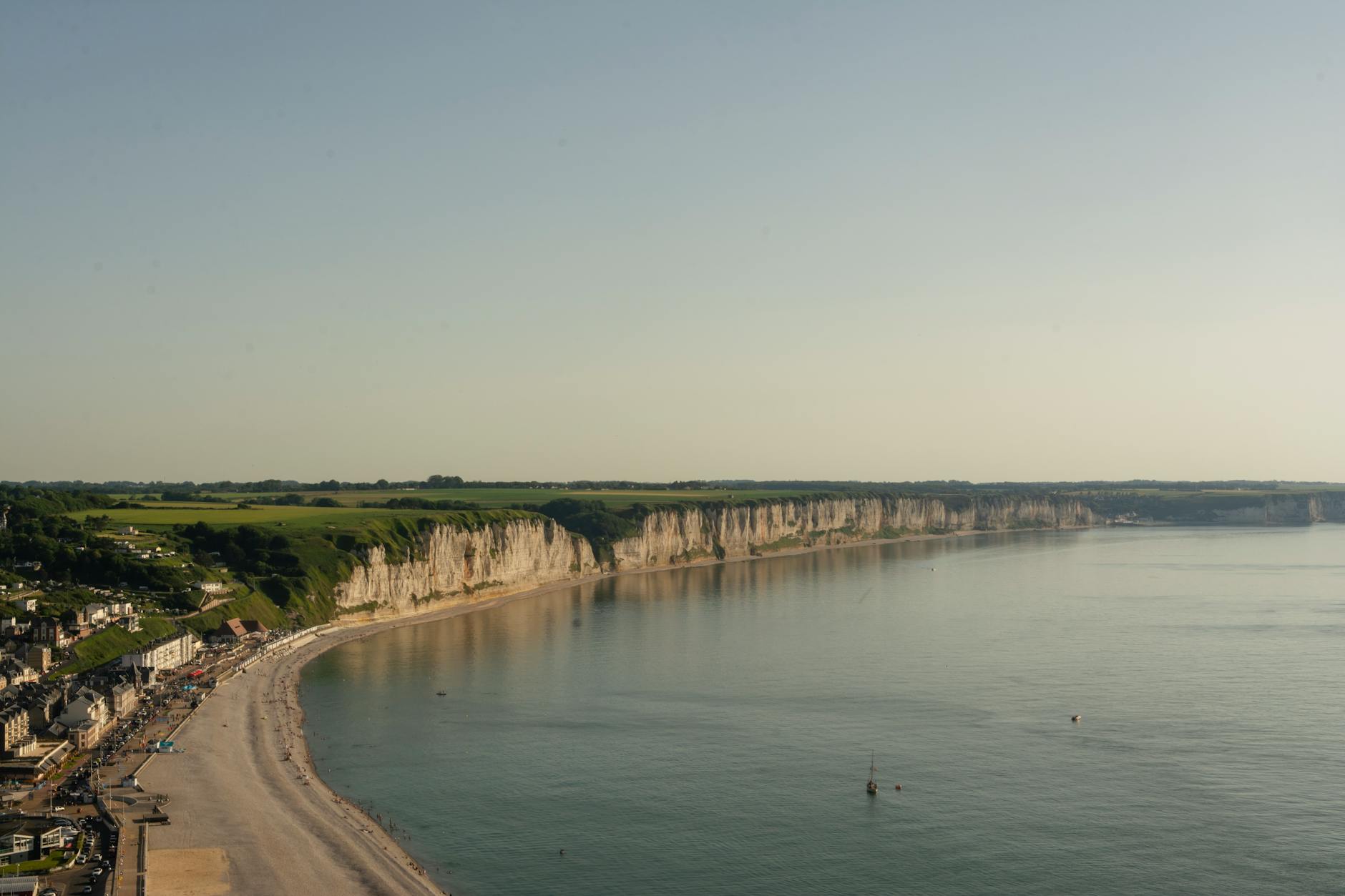 majestic cliffs and shoreline in fecamp normandy