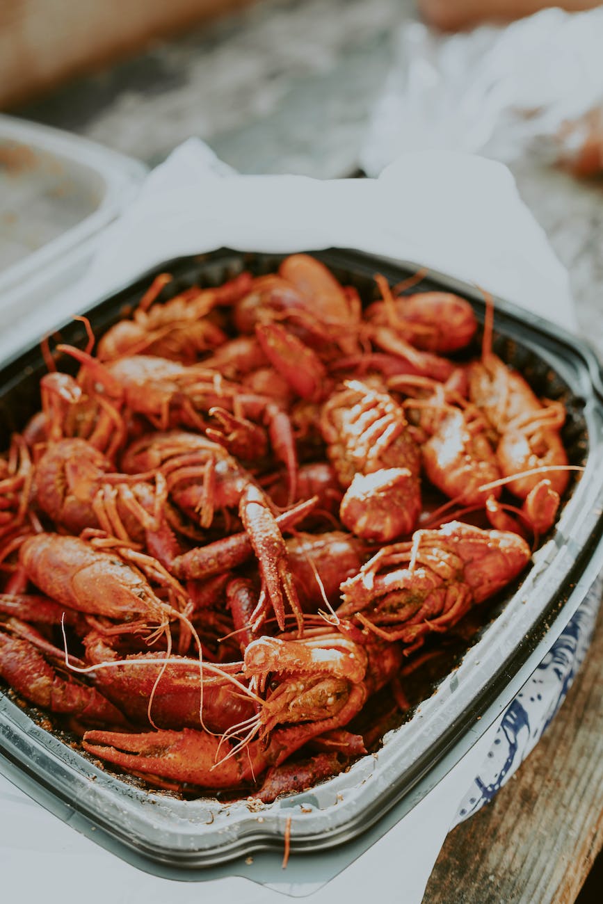 close up photo of cooked crawfish